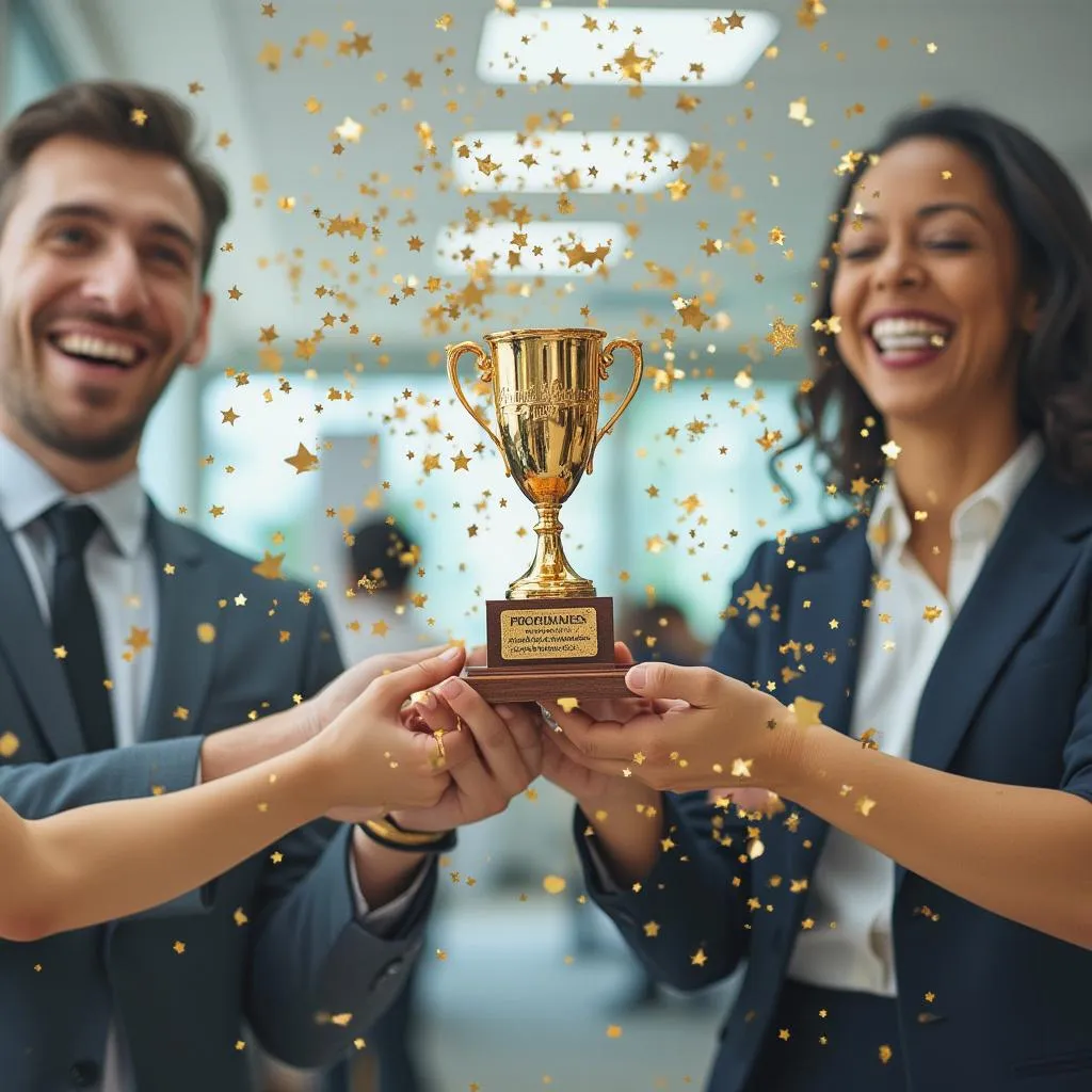 Celebración logros empresa